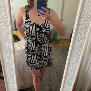 Urban Outfitters Silence + Noise Black and White Bodycon Mini Dress